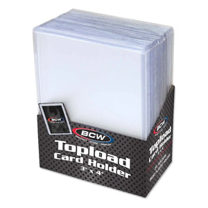 BCW: Topload Card Holder 3"x4" (25 Count Box)