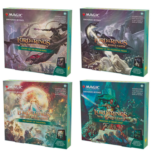 Magic The Gathering - Lord of the Rings: Tales of Middle-earth Scene Box (Set of 4)