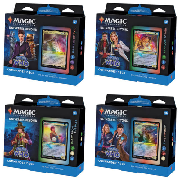 Magic the Gathering: Universes Beyond - Doctor Who - Commander Deck (Set of 4)