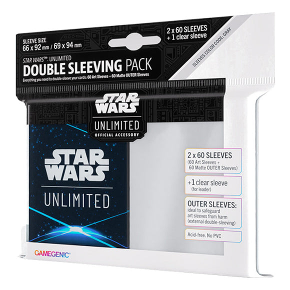 Star Wars Unlimited: Art Sleeves Double Sleeving Pack - Space Blue