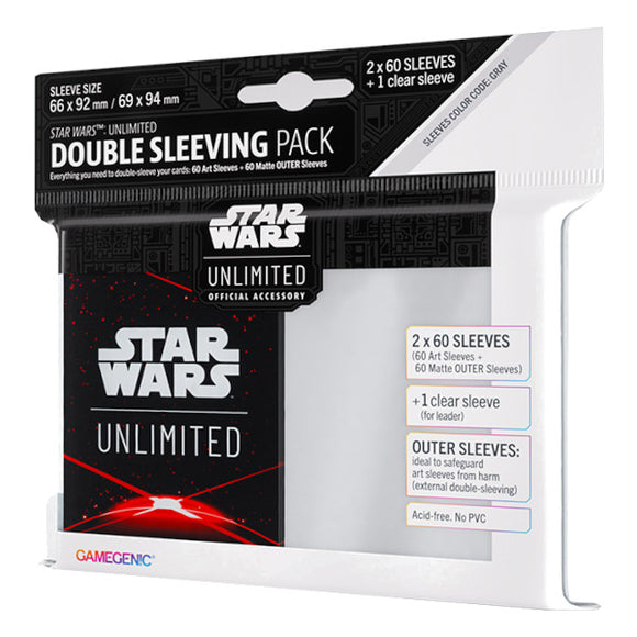 Star Wars Unlimited: Art Sleeves Double Sleeving Pack - Space Red