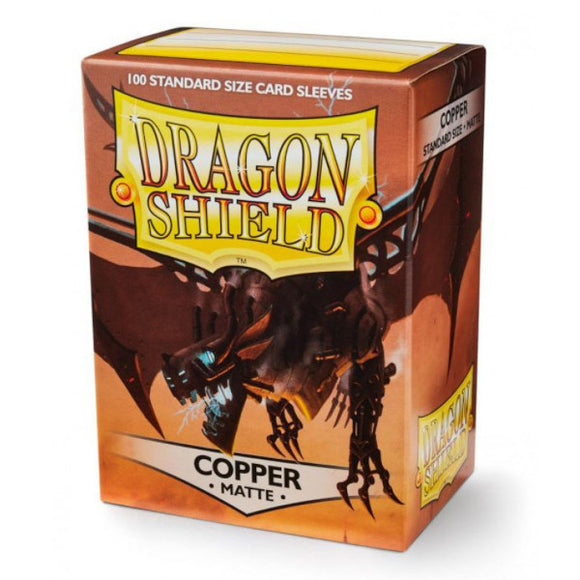Dragon Shield: Matte Sleeves - 100 Count Standard Size (Copper)