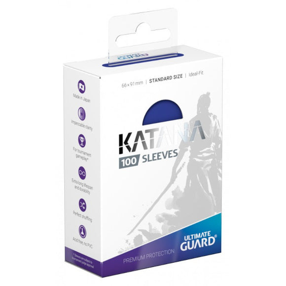 Ultimate Guard: Katana Sleeves - 100 Count Standard Size (Blue)