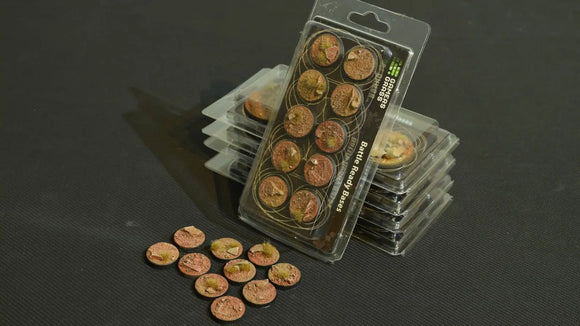 Gamers Grass: Badlands Bases, Round 25mm (x10)