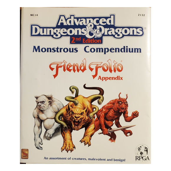 AD&D 2nd Edition: Monstrous Compendium - Fiend Folio Appendix TSR2132