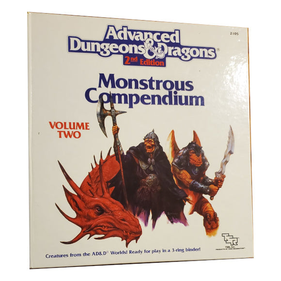 AD&D 2nd Edition: Monstrous Compendium - Volume Two (Empty Binder) TSR2105