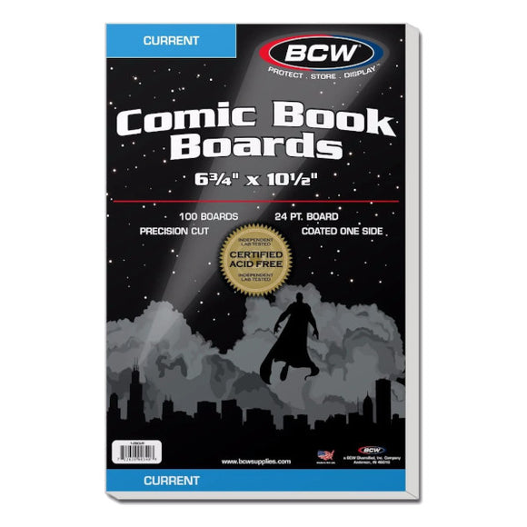 Comic Storage Boards (BCW) - Backing Boards Modern 100-Count