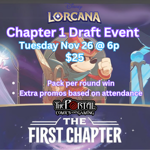 Disney Lorcana: Chapter 1 Draft Event (Tues Nov 26 @ 6p)