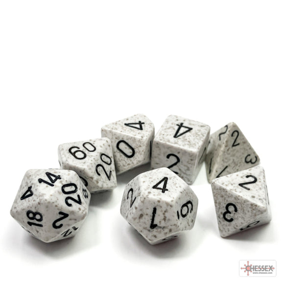 Chessex: Speckled Artic Camo Polyhedral 7-Dice Set