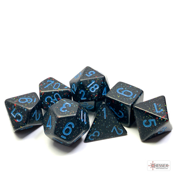 Chessex: Speckled Blue Stars Polyhedral 7-Dice Set