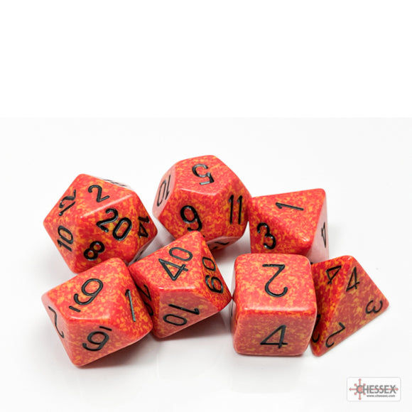 Chessex: Speckled Fire Polyhedral 7-Dice Set