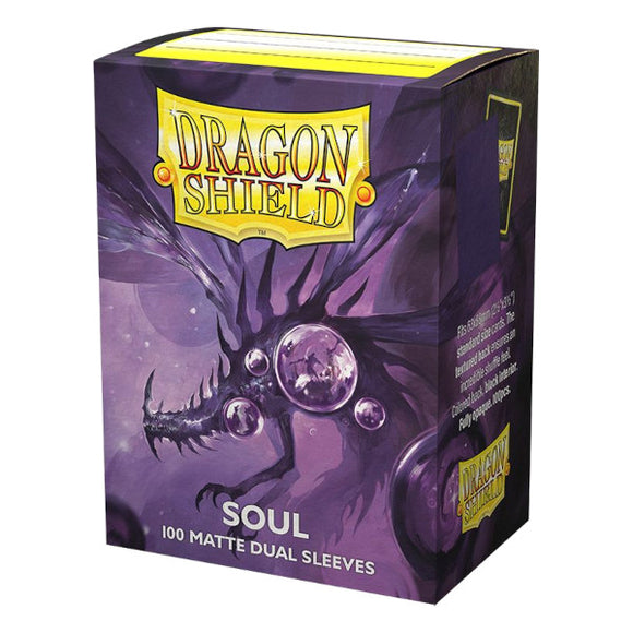 Dragon Shield: Matte Dual Sleeves - 100 Count Standard Size (Soul)