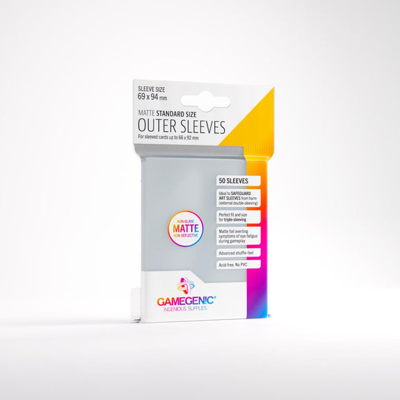 Gamegenic: Matte Standard Size - Outer Sleeves 50pc