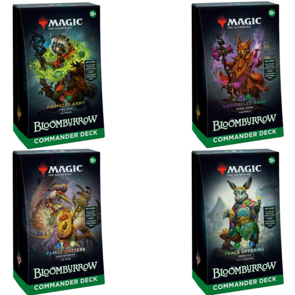 Magic the Gathering: Bloomburrow - Commander Decks (Set of 4)