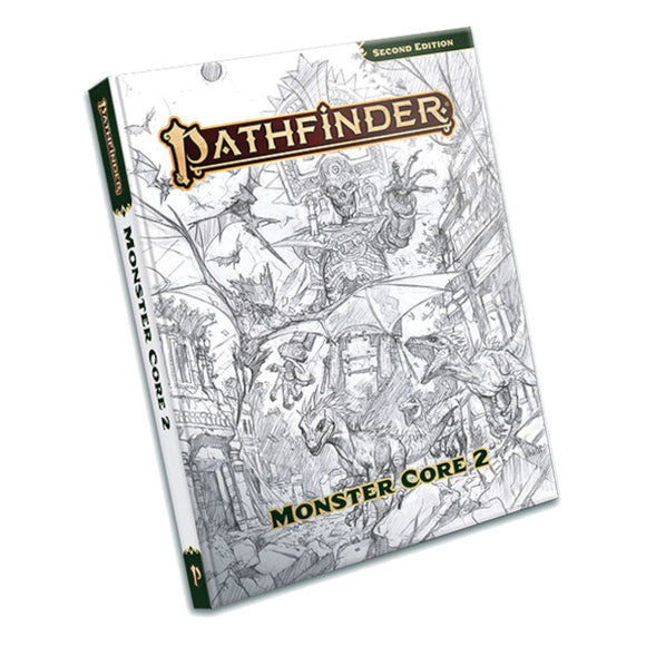 Pathfinder RPG, 2e: Monster Core 2, Sketch Cover