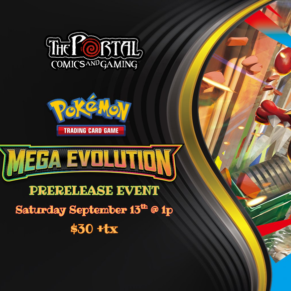Pokemon TCG: Mega Evolution Prerelease Event (Sat Sept 13 @ 1p)