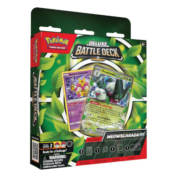 Pokemon TCG: Meowscarada or Quaquaval ex Deluxe Battle Deck The Portal Comics and Gaming Pokemon TCG: Meowscarada or Quaquaval ex Deluxe Battle Deck The Portal Comics and Gaming