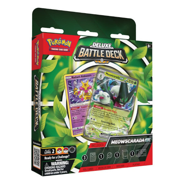 pokemon card battle decks Pokemon TCG: Meowscarada or Quaquaval ex Deluxe Battle Deck – The Portal  Comics and Gaming