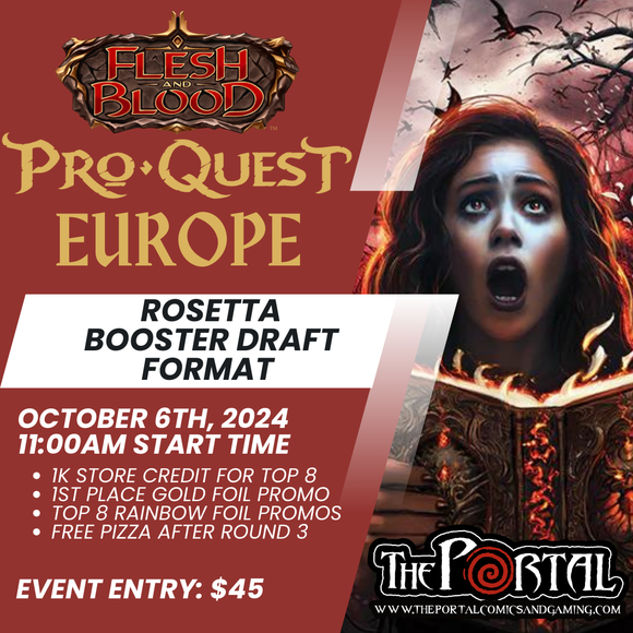 Flesh and Blood - Pro Quest Europe (Sunday, October 6th @ 11am)