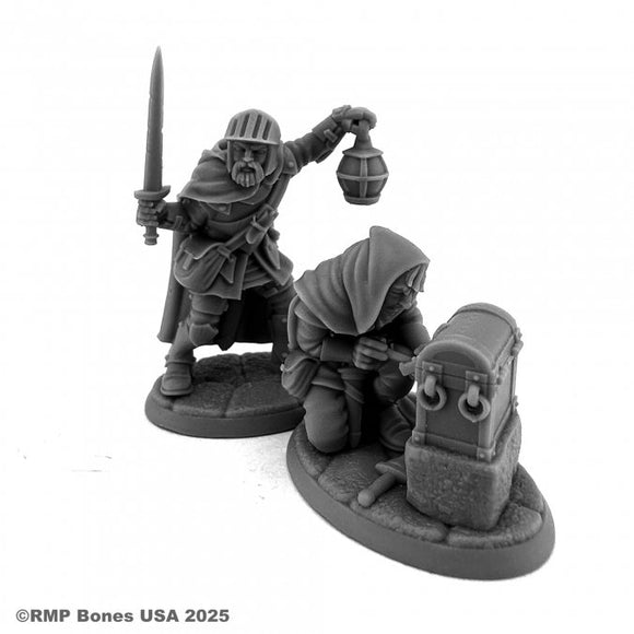 Reaper Bones Miniatures - Teamwork Fighter Rogue Vignette