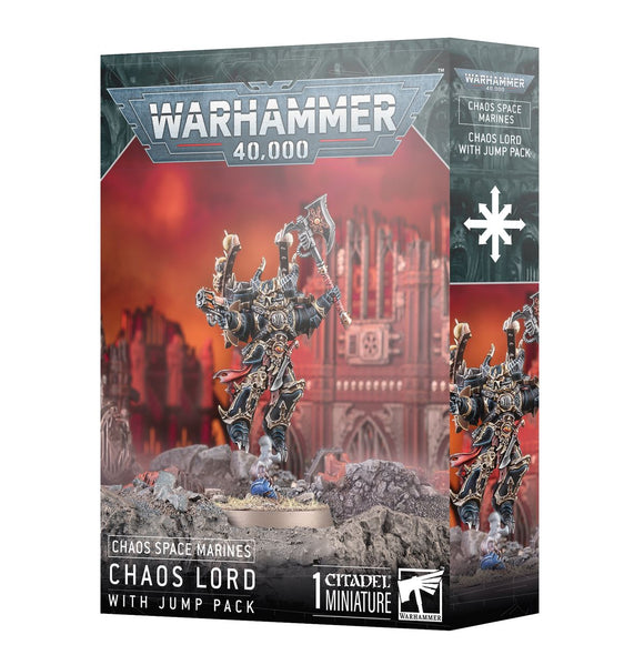 Warhammer 40k: Chaos Space Marines- Chaos Lord with Jump Pack