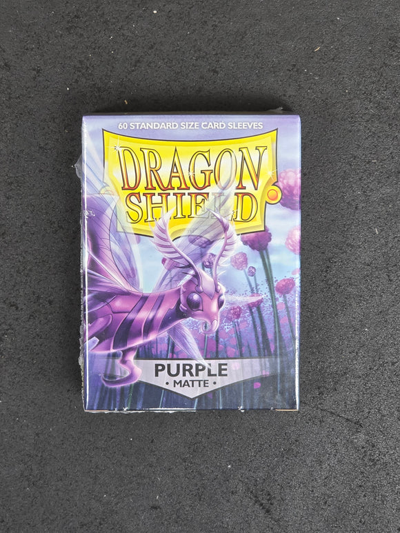 Dragon Shield: Matte Sleeves - 60 Count Standard Size (Purple)