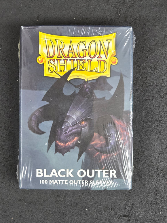 Dragon Shield: Black Outer - 100 Matte Outer Sleeves