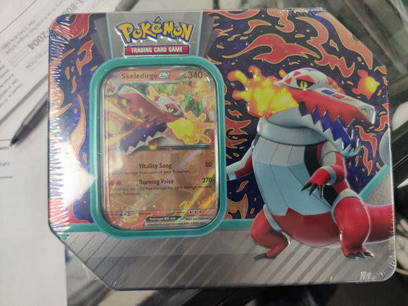 Pokemon TCG: Paldea Partners Tin Skeledirge ex