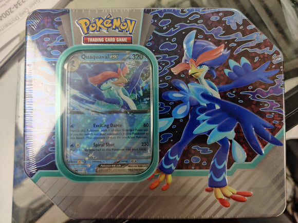 Pokemon TCG: Paldea Partners Tin Quaquaval ex