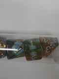 Old School 7 Piece DnD RPG Dice Set: Infused - Beach Party - Sunken Treasure