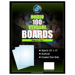 Comic Storage Boards - Backing Boards Magazine 100-Count Packaged