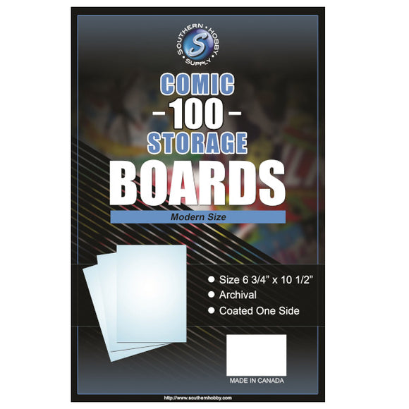 Current Comic Book Backing Boards 100 Pack, Size 6 3/4 x 10 1/2 | Collectible Supplies
