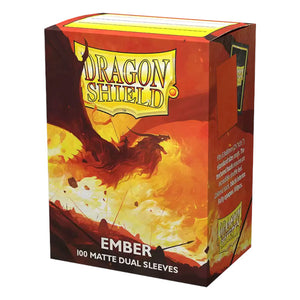 Dragon Shield: Matte Dual Sleeves - 100 Count Standard Size (Ember)
