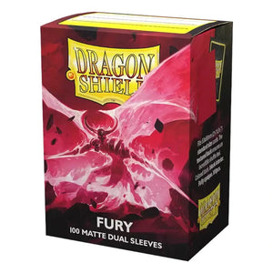 Dragon Shield: Matte Dual Sleeves - 100 Count Standard Size (Fury)