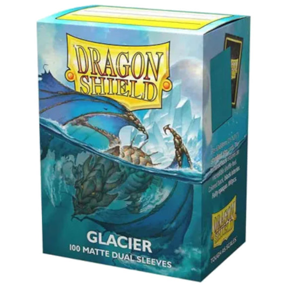 Dragon Shield: Matte Dual Sleeves - 100 Count Standard Size (Glacier)