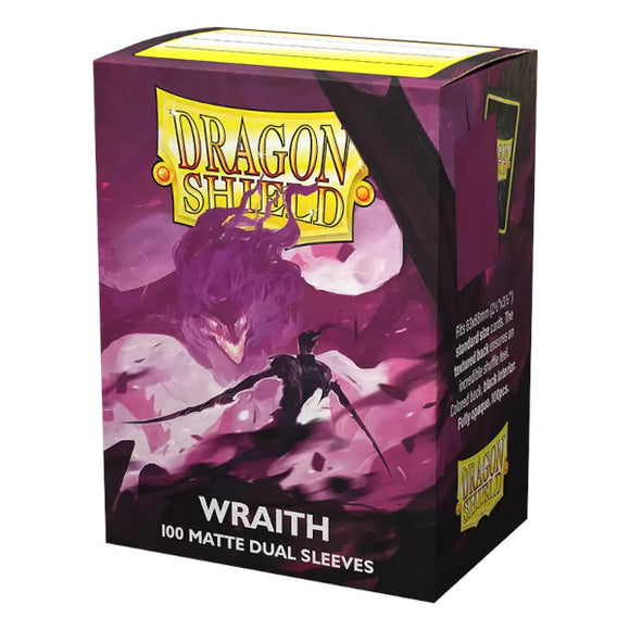 Dragon Shield: Matte Dual Sleeves - 100 Count Standard Size (Wraith)