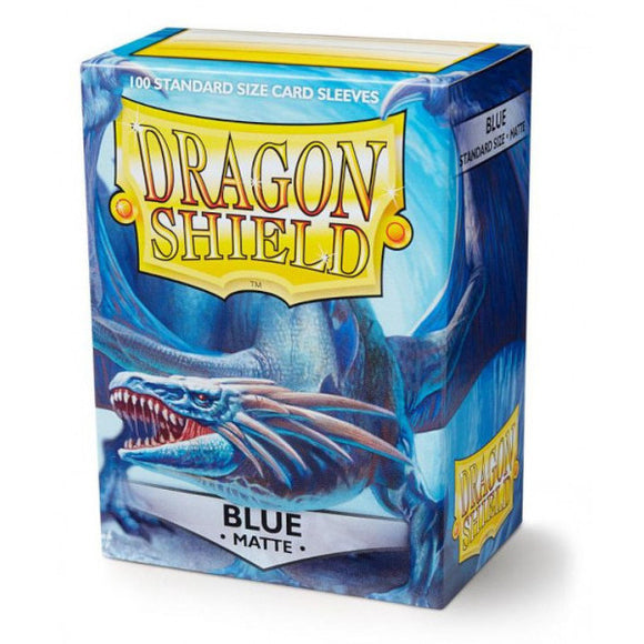 Dragon Shield: Matte Sleeves - 100 Count Standard Size (Blue)