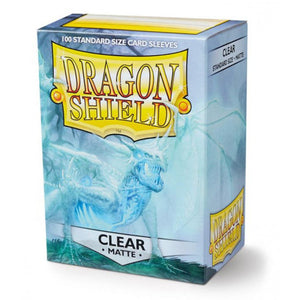 Dragon Shield: Matte Sleeves - 100 Count Standard Size (Clear)
