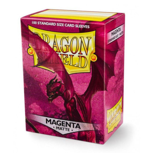 Dragon Shield: Matte Sleeves - 100 Count Standard Size (Magenta)
