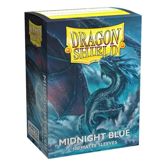 Dragon Shield: Matte Sleeves - 100 Count Standard Size (Midnight Blue)