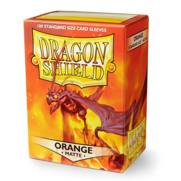 Dragon Shield: Matte Sleeves - 100 Count Standard Size (Orange)