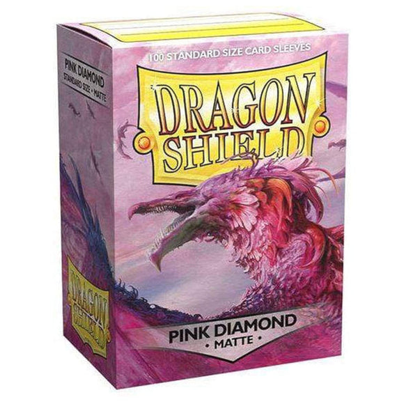 Dragon Shield: Matte Sleeves - 100 Count Standard Size (Pink Diamond)