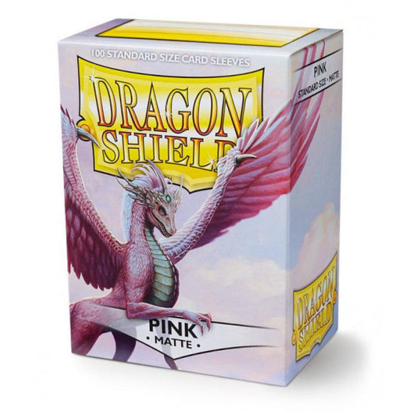 Dragon Shield: Matte Sleeves - 100 Count Standard Size (Pink)