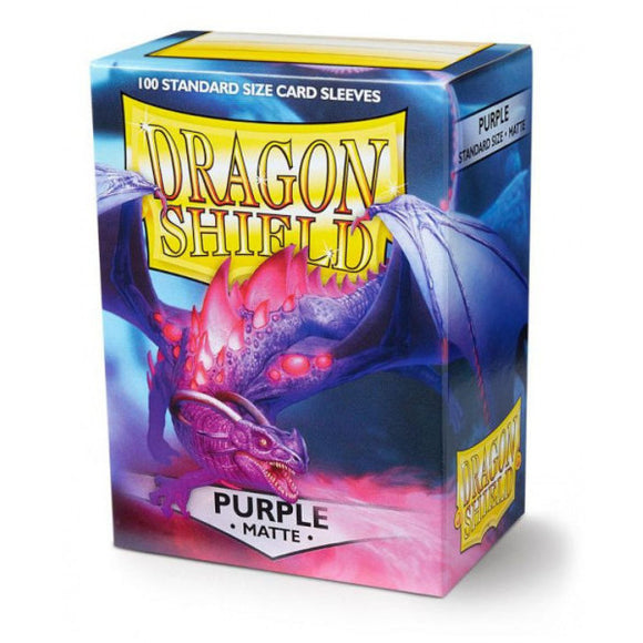 Dragon Shield: Matte Sleeves - 100 Count Standard Size (Purple)