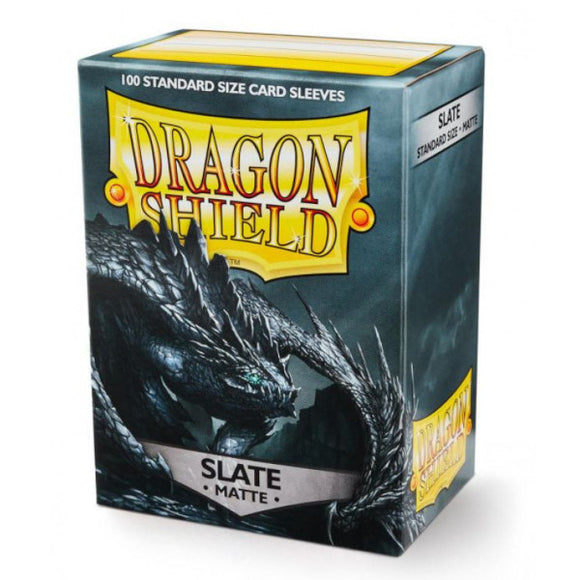 Dragon Shield: Matte Sleeves - 100 Count Standard Size (Slate)
