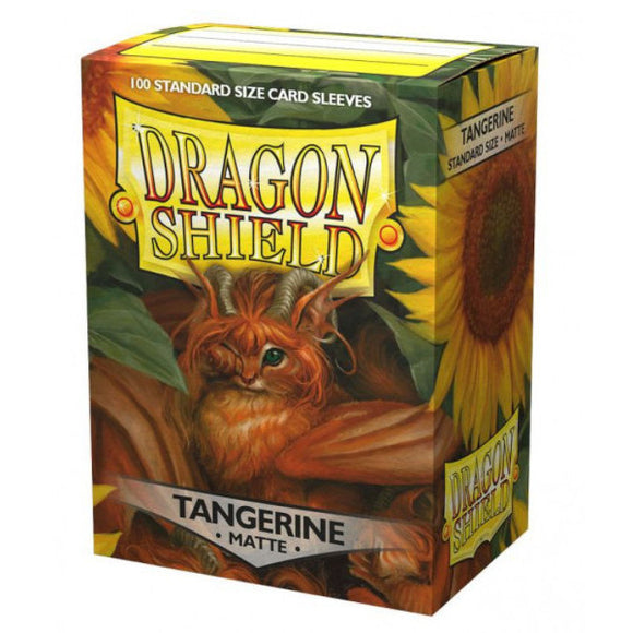 Dragon Shield: Matte Sleeves - 100 Count Standard Size (Tangerine)