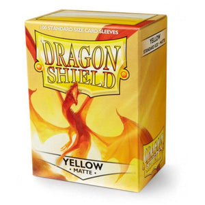 Dragon Shield: Matte Sleeves - 100 Count Standard Size (Yellow)