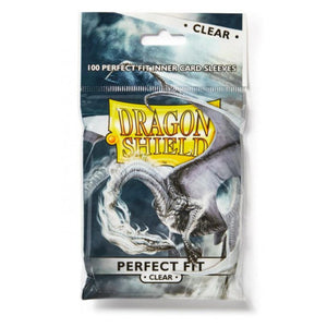 Dragon Shield: Perfect Fit Sleeves - 100 Count Standard Size (Clear)
