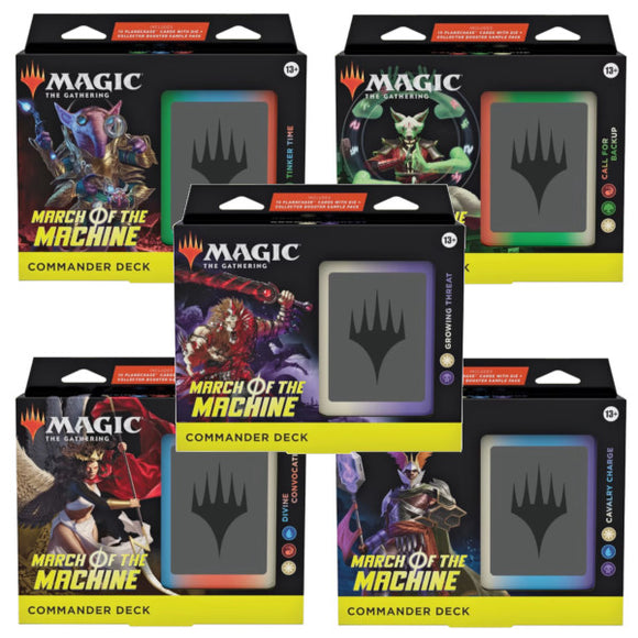 Magic the Gathering: March of the Machine - Commander Decks (Set of 5)