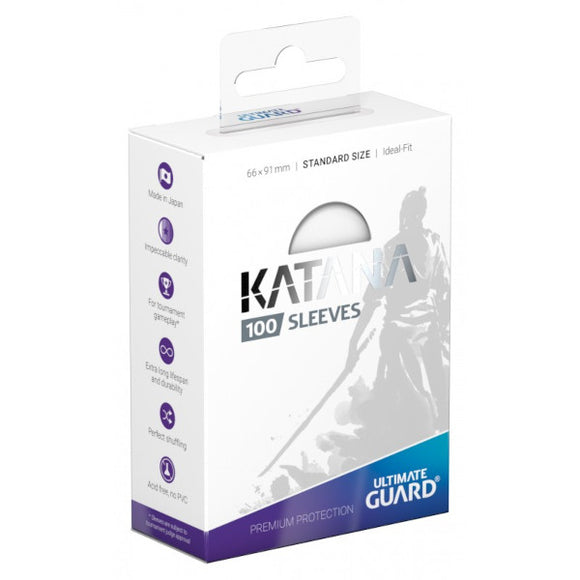 Ultimate Guard: Katana Sleeves - 100 Count Standard Size (Translucent)